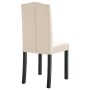 Sillas de comedor 2 unidades tela color crema de vidaXL, Sillas de comedor - Ref: Foro24-248997, Precio: 133,99 €, Descuento: %