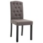 Dining chairs 2 units taupe gray fabric by vidaXL, dining chairs - Ref: Foro24-249011, Price: 147,38 €, Discount: %