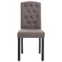 Dining chairs 2 units taupe gray fabric by vidaXL, dining chairs - Ref: Foro24-249011, Price: 147,38 €, Discount: %