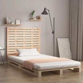 Cabecero de cama de pared madera maciza de pino 106x3x91,5 cm de vidaXL, Cabeceros y pies de cama - Ref: Foro24-824663, Preci...