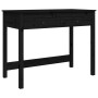 Solid black pine wood desk with drawers 100x50x78 cm by vidaXL, Desks - Ref: Foro24-824647, Price: 121,88 €, Discount: %