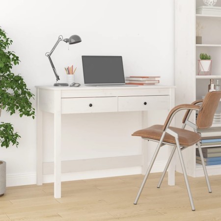 Desk with drawers solid white pine wood 100x50x78cm by vidaXL, Desks - Ref: Foro24-824644, Price: 106,84 €, Discount: %