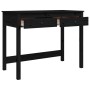 Solid black pine wood desk with drawers 100x50x78 cm by vidaXL, Desks - Ref: Foro24-824647, Price: 121,88 €, Discount: %