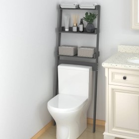 Bathroom shelf solid gray pine wood 63.5x32x179 cm by vidaXL, Towel racks - Ref: Foro24-824655, Price: 62,99 €, Discount: %