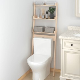 Solid pine wood bathroom shelf 63.5x32x179 cm by vidaXL, Towel racks - Ref: Foro24-824653, Price: 49,30 €, Discount: %