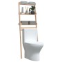 Solid pine wood bathroom shelf 63.5x32x179 cm by vidaXL, Towel racks - Ref: Foro24-824653, Price: 49,26 €, Discount: %