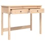 Solid pine wood desk with drawers 100x50x78 cm by vidaXL, Desks - Ref: Foro24-824643, Price: 94,91 €, Discount: %