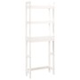 Solid white pine wood bathroom shelf 63x26x171 cm by vidaXL, Towel racks - Ref: Foro24-824659, Price: 90,85 €, Discount: %