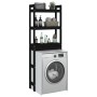 Bathroom shelf solid black pine wood 63x26x171 cm by vidaXL, Towel racks - Ref: Foro24-824662, Price: 84,29 €, Discount: %