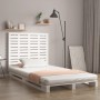 Solid white pine wood wall bed headboard 146x3x91.5 cm by vidaXL, Headboards and footboards - Ref: Foro24-824684, Price: 67,7...