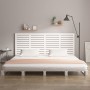 Solid white pine wood wall bed headboard 206x3x91.5 cm by vidaXL, Headboards and footboards - Ref: Foro24-824669, Price: 116,...