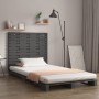 Cabecero de cama de pared madera maciza pino gris 106x3x91,5cm de vidaXL, Cabeceros y pies de cama - Ref: Foro24-824665, Prec...