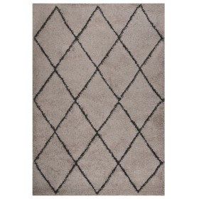 Beige and anthracite gray long pile rug 160x230 cm by vidaXL, Rugs - Ref: Foro24-342155, Price: 72,99 €, Discount: %