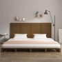 Solid pine wood wall bed headboard honey brown 206x3x91.5cm by vidaXL, Headboards and footboards - Ref: Foro24-824671, Price:...