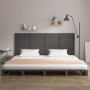 Gray pine solid wood wall bed headboard 206x3x91.5 cm by vidaXL, Headboards and footboards - Ref: Foro24-824670, Price: 116,9...