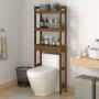 Honey brown solid pine wood bathroom shelf 63x26x171 cm by vidaXL, Towel racks - Ref: Foro24-824661, Price: 84,29 €, Discount: %