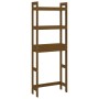 Honey brown solid pine wood bathroom shelf 63x26x171 cm by vidaXL, Towel racks - Ref: Foro24-824661, Price: 84,29 €, Discount: %