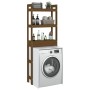 Honey brown solid pine wood bathroom shelf 63x26x171 cm by vidaXL, Towel racks - Ref: Foro24-824661, Price: 84,29 €, Discount: %