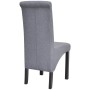 Sillas de comedor 4 unidades tela gris claro de vidaXL, Sillas de comedor - Ref: Foro24-272245, Precio: 339,94 €, Descuento: %