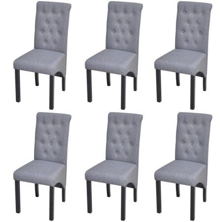 Dining chairs 6 units light gray fabric by vidaXL, dining chairs - Ref: Foro24-272246, Price: 437,99 €, Discount: %