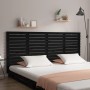 Cabecero de cama pared madera maciza pino negro 156x3x91,5 cm de vidaXL, Cabeceros y pies de cama - Ref: Foro24-824692, Preci...