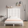 Solid white pine wood wall bed headboard 96x3x91.5 cm by vidaXL, Headboards and footboards - Ref: Foro24-824674, Price: 72,03...