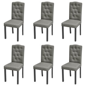 Dining chairs 6 units of gray fabric by vidaXL, dining chairs - Ref: Foro24-272247, Price: 398,99 €, Discount: %