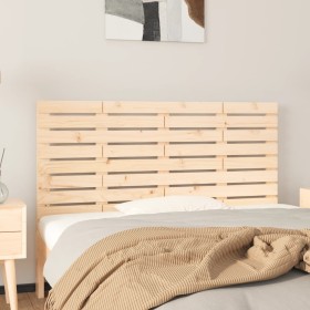 Solid pine wood wall bed headboard 126x3x63 cm by vidaXL, Headboards and footboards - Ref: Foro24-824728, Price: 56,99 €, Dis...