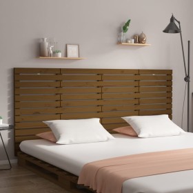 Solid pine wood wall bed headboard honey brown 166x3x91.5cm by vidaXL, Headboards and footboards - Ref: Foro24-824701, Price:...