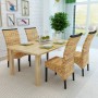 Dining chairs 4 units solid mango and abaca wood by vidaXL, dining chairs - Ref: Foro24-274198, Price: 476,59 €, Discount: %