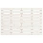 Solid white pine wood wall bed headboard 106x3x63 cm by vidaXL, Headboards and footboards - Ref: Foro24-824714, Price: 42,87 ...