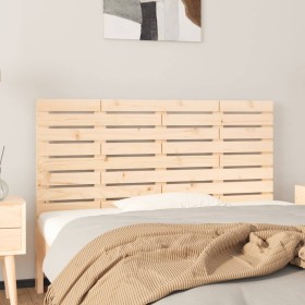 Solid pine wood wall bed headboard 146x3x63 cm by vidaXL, Headboards and footboards - Ref: Foro24-824733, Price: 61,99 €, Dis...