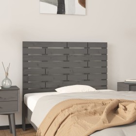 Gray pine solid wood wall bed headboard 106x3x63 cm by vidaXL, Headboards and footboards - Ref: Foro24-824715, Price: 61,99 €...