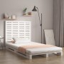 Solid white pine wood wall bed headboard 141x3x91.5 cm by vidaXL, Headboards and footboards - Ref: Foro24-824709, Price: 117,...