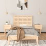 Solid pine wood wall bed headboard 106x3x63 cm by vidaXL, Headboards and footboards - Ref: Foro24-824713, Price: 36,99 €, Dis...