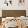 Solid pine wood wall bed headboard honey brown 166x3x63 cm by vidaXL, Headboards and footboards - Ref: Foro24-824751, Price: ...