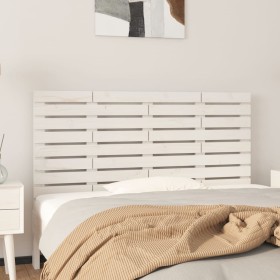 Solid white pine wood wall bed headboard 126x3x63 cm by vidaXL, Headboards and footboards - Ref: Foro24-824729, Price: 46,99 ...