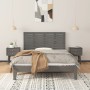 Gray pine solid wood wall bed headboard 141x3x63 cm by vidaXL, Headboards and footboards - Ref: Foro24-824760, Price: 77,99 €...