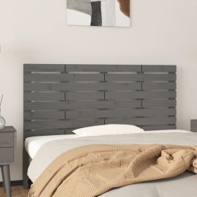 Gray pine solid wood wall bed headboard 156x3x63 cm by vidaXL, Headboards and footboards - Ref: Foro24-824740, Price: 95,77 €...