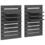 Wall table shelves 2 pcs solid gray pine wood by vidaXL, Shelves and shelves - Ref: Foro24-824765, Price: 73,29 €, Discount: %