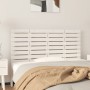 Solid white pine wood wall bed headboard 141x3x63 cm by vidaXL, Headboards and footboards - Ref: Foro24-824759, Price: 77,99 ...