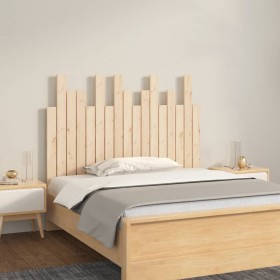 Solid pine wood wall bed headboard 108x3x80 cm by vidaXL, Headboards and footboards - Ref: Foro24-824773, Price: 64,99 €, Dis...