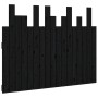 Solid black pine wood wall bed headboard 108x3x80 cm by vidaXL, Headboards and footboards - Ref: Foro24-824777, Price: 43,62 ...