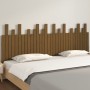 Solid pine wood wall bed headboard honey brown 204x3x80 cm by vidaXL, Headboards and footboards - Ref: Foro24-824781, Price: ...