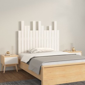 Solid white pine wood wall bed headboard 95.5x3x80 cm by vidaXL, Headboards and footboards - Ref: Foro24-824784, Price: 66,76...