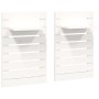 Wall table shelves 2 pcs solid white pine wood by vidaXL, Shelves and shelves - Ref: Foro24-824769, Price: 62,92 €, Discount: %