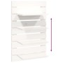 Wall table shelves 2 pcs solid white pine wood by vidaXL, Shelves and shelves - Ref: Foro24-824769, Price: 62,92 €, Discount: %