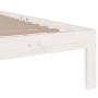 White solid wood single bed frame 90x190 cm by vidaXL, Beds and slatted bases - Ref: Foro24-814720, Price: 102,97 €, Discount: %