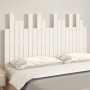 Solid white pine wood wall bed headboard 127.5x3x80 cm by vidaXL, Headboards and footboards - Ref: Foro24-824789, Price: 80,2...