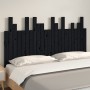 Black pine solid wood wall bed headboard 146.5x3x80cm by vidaXL, Headboards and footboards - Ref: Foro24-824797, Price: 88,03...